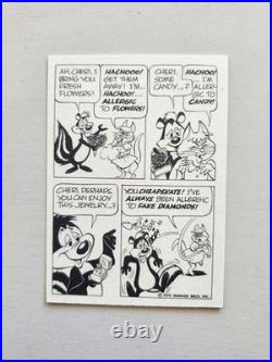 Pepe Le Pew RARE Vintage 1974 Wonder Bread Card Looney Tunes Warner Bros FUN