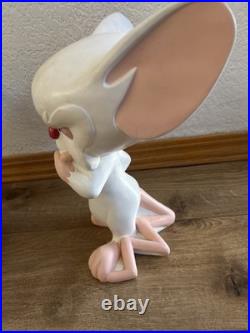 Pinky And The Brain Warner Bros Statues SUPER RARE COMBO 1997 Plus Bonus Cheese