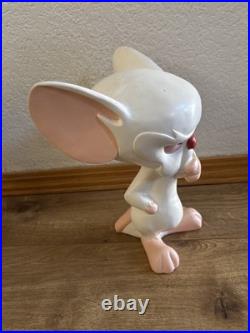 Pinky And The Brain Warner Bros Statues SUPER RARE COMBO 1997 Plus Bonus Cheese