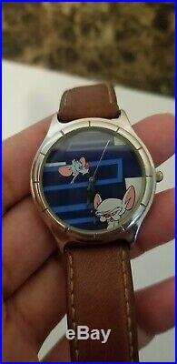 Pinky & The Brain watch Warner Bros. Studio Store By Fossil Vintage RARE WORKS