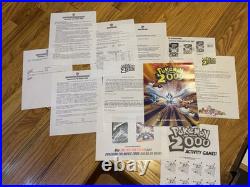 Pokemon 2000 Movie Press Kit With Screener VHS WB Promo Pikachu HTF Rare