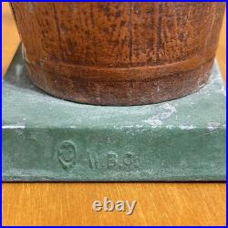 RARE 1940s WBC Cast Iron Beaky Buzzard Warner Bros Wash Bucket Coin Holder Bank