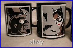 RARE 1992 Batman Returns WARNER BROS. STORE MUGS SET Complete