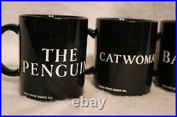 RARE 1992 Batman Returns WARNER BROS. STORE MUGS SET Complete