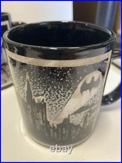 RARE 1992 Batman Returns WARNER BROS. STORE MUGS SET Complete Read