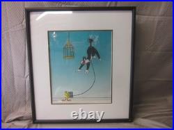 RARE 1995 Warner Bros Limited Edition Sericel Sylvester Unplugged 1446/2500