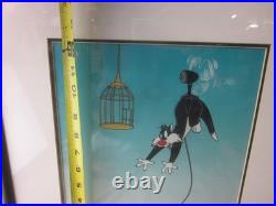 RARE 1995 Warner Bros Limited Edition Sericel Sylvester Unplugged 1446/2500