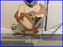 RARE 1996 Warner Bros TAZ Looney Tunes Attitude Metal Large Street Maintenance