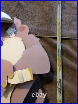 RARE 1996 Warner Bros TAZ Looney Tunes Attitude Metal Large Street Maintenance