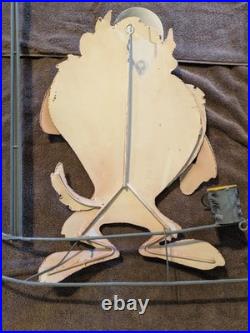 RARE 1996 Warner Bros TAZ Looney Tunes Attitude Metal Large Street Maintenance