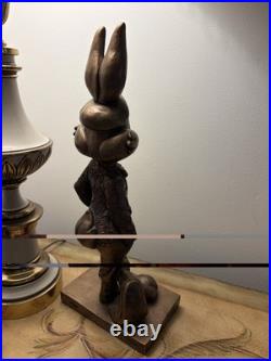 RARE 1997 Bugs Bunny Golfer Statue Austin Sculpture Warner Bros SOLID CAST METAL