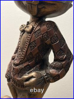 RARE 1997 Bugs Bunny Golfer Statue Austin Sculpture Warner Bros SOLID CAST METAL