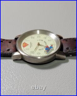 RARE 1997 Superman Watch Warner Brothers DC COMICS, QUARTZ (WORKING)