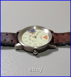 RARE 1997 Superman Watch Warner Brothers DC COMICS, QUARTZ (WORKING)