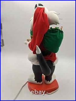 RARE 1997 Vintage Sylvester Animated Looney Tunes Christmas Candlelight Carol