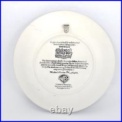 RARE 1997 Warner Bros Scooby Doo 3D Limited Edition Plate Shaggy Scary Tree 8.5