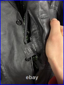 RARE 2003 Vintage The Matrix Collection Leather Trench Coat Warner Bros Size L RARE 2003 Vintage The Matrix Collection Leather Trench Coat Warner Bros Size L