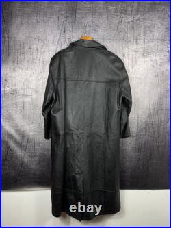 RARE 2003 Vintage The Matrix Collection Leather Trench Coat Warner Bros Size L RARE 2003 Vintage The Matrix Collection Leather Trench Coat Warner Bros Size L