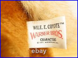 RARE 24 Vintage 1971 Wile E Coyote Warner Bros By Mighty Star LTD Plush