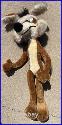 RARE 33 VTG 1987 Wile E. Coyote Warner Bros Mighty Star Plush Stuffed Animal