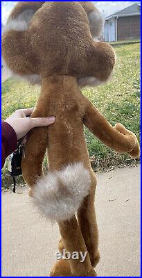 RARE 33 VTG 1987 Wile E. Coyote Warner Bros Mighty Star Plush Stuffed Animal