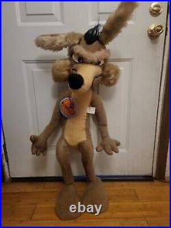 RARE 36-42 Vintage 1971 Wile E Coyote Warner Bros Mighty Star LTD Plush With Tag