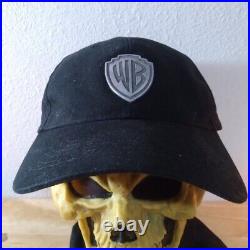 RARE 90s Vintage Warner Bros. Pewter Logo Strap Back Hat