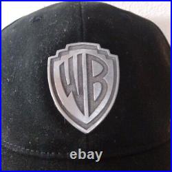 RARE 90s Vintage Warner Bros. Pewter Logo Strap Back Hat