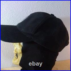 RARE 90s Vintage Warner Bros. Pewter Logo Strap Back Hat