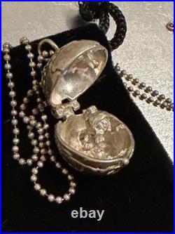 RARE 925 Sterling Silver Warner Bros Marvin Martian Hinged Globe Locket Pendant