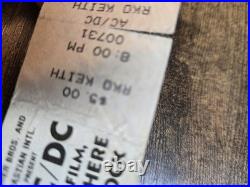 RARE AC/DC The Film Let There Be Rock Warner Bros. Ticket Stub. Full Ticket