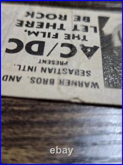 RARE AC/DC The Film Let There Be Rock Warner Bros. Ticket Stub. Full Ticket