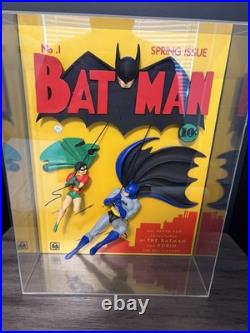 RARE BATMAN 1939 COMICS COVER #1 WARNER BROTHERS WB 3D SCULPTURE 58 of 250