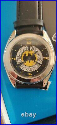 RARE Batman Fossil Watch Warner Brothers WB17010384 Mint In Box