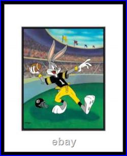 RARE Bombs Away Bugs Bunny Animation Cel Warner Bros NFL Pittsburgh Steelers RARE Bombs Away Bugs Bunny Animation Cel Warner Bros NFL Pittsburgh Steelers