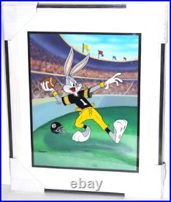 RARE Bombs Away Bugs Bunny Animation Cel Warner Bros NFL Pittsburgh Steelers WB
