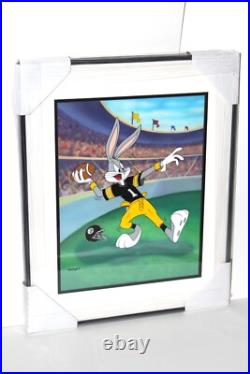 RARE Bombs Away Bugs Bunny Animation Cel Warner Bros NFL Pittsburgh Steelers WB