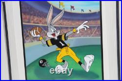 RARE Bombs Away Bugs Bunny Animation Cel Warner Bros NFL Pittsburgh Steelers WB