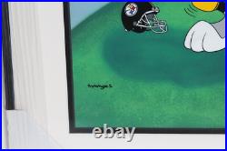 RARE Bombs Away Bugs Bunny Animation Cel Warner Bros NFL Pittsburgh Steelers WB