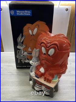 RARE Bugs and Gossamer Cookie Jar WARNER BROS Studio Store With Box! MIB Nice