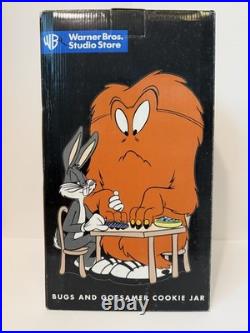 RARE Bugs and Gossamer Cookie Jar WARNER BROS Studio Store- With Box! MINT Nice