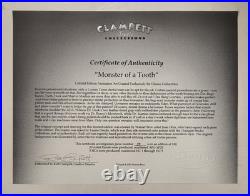 RARE CLAMPETT Cel WARNER Bros DUCK DENTIST Juan Ortiz MONSTER OF TOOTH 59/100