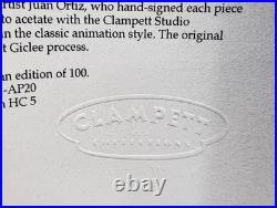 RARE CLAMPETT Cel WARNER Bros DUCK DENTIST Juan Ortiz MONSTER OF TOOTH 59/100