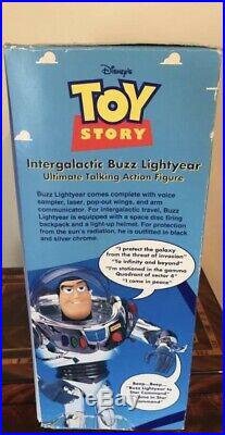 RARE/COLLECTORS TOY STORY BUZZ LIGHTYEAR 90s INTERGALACTIC TALKING EDITION