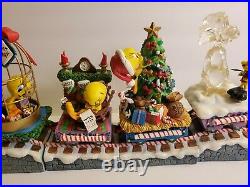 RARE Danbury Mint Tweety's Cwristmas Twain Christmas Train Complete Set of 6