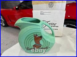 RARE Fiesta FiestaWare Disk Pitcher Warner Bros Seamist Looney Tunes Scooby Doo