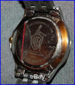 RARE! Fossil Two-Tone Bugs Bunny Warner Bros Watch NEW BATTERY