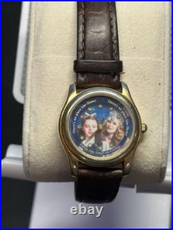 RARE Fossil Warner Bros Wizard of Oz Watch Rotating There's No Place Like Home
