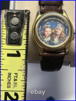 RARE Fossil Warner Bros Wizard of Oz Watch Rotating There's No Place Like Home