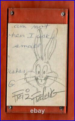 RARE Friz FRELENG BUGS BUNNY / Warner Bros. Artist